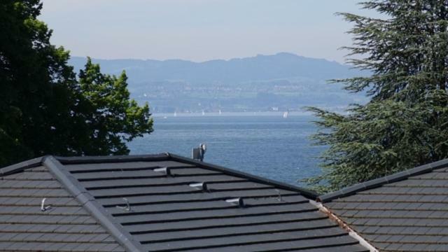 Seeblick Kampf Mit Fahrradgarage Nonnenhorn Esterno foto